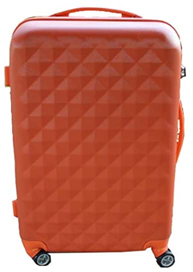 maleta de viaje color naranja