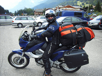 maleta de viaje en moto