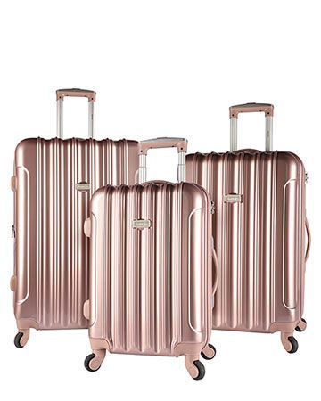 maleta de viaje rose gold