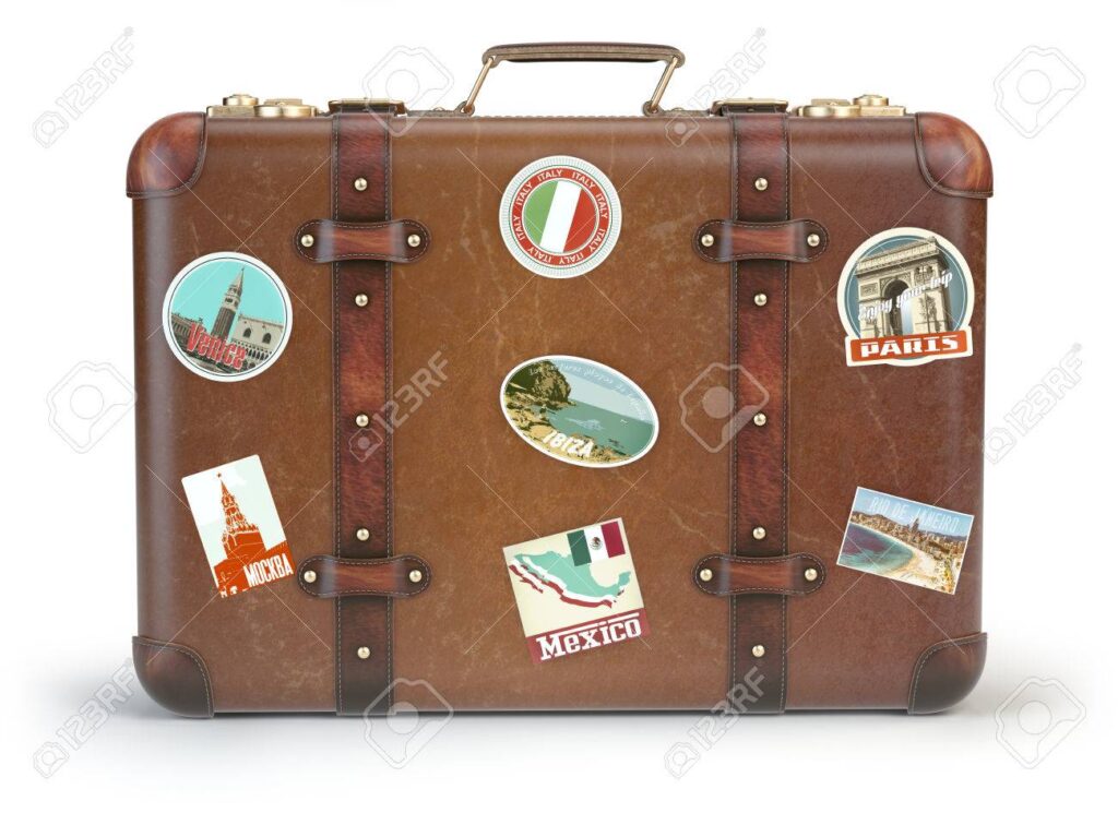 maleta de viaje vintage